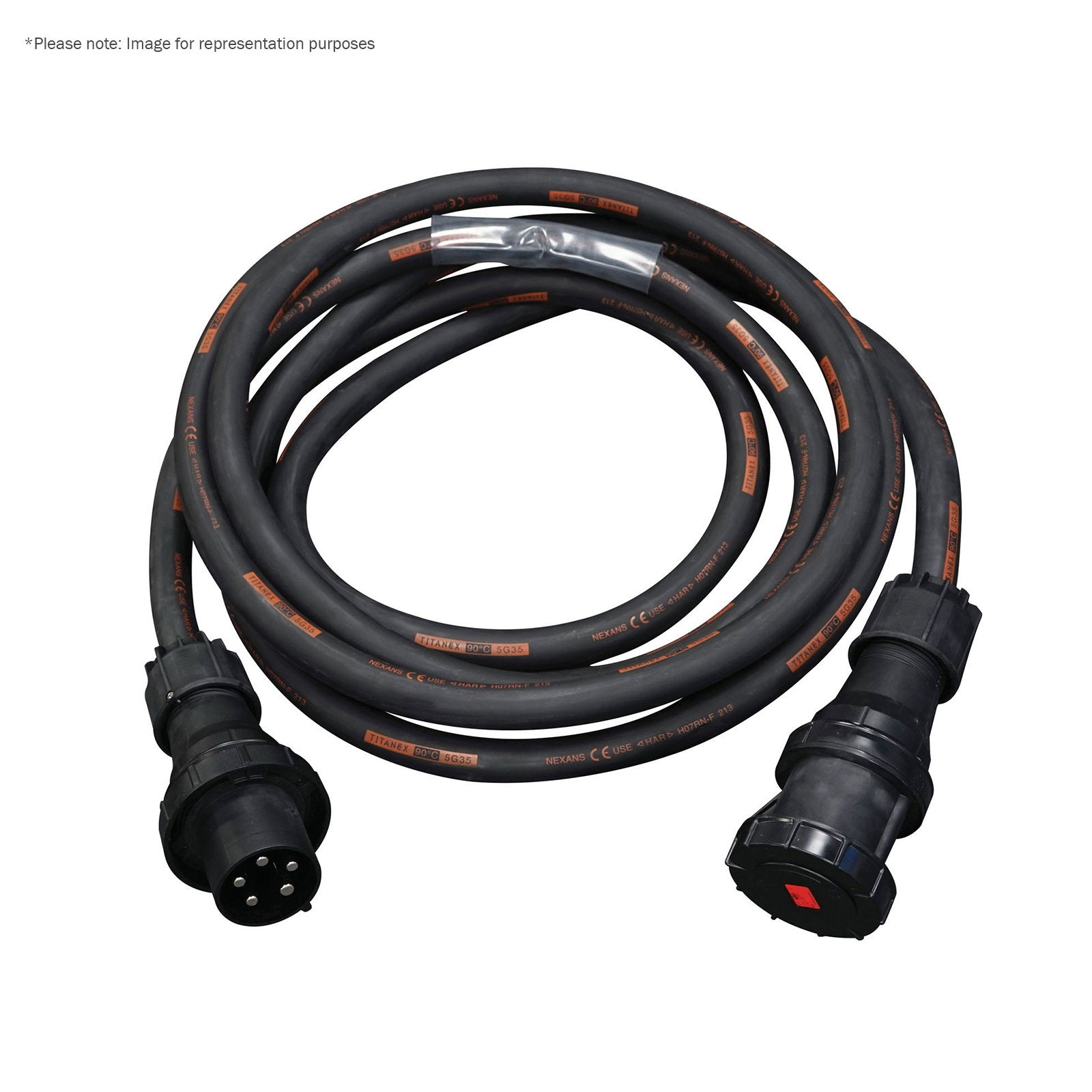 Elumen8 50m 125A Male - 125A Female 3PH 35mm 5C Cable - Alternate View 3