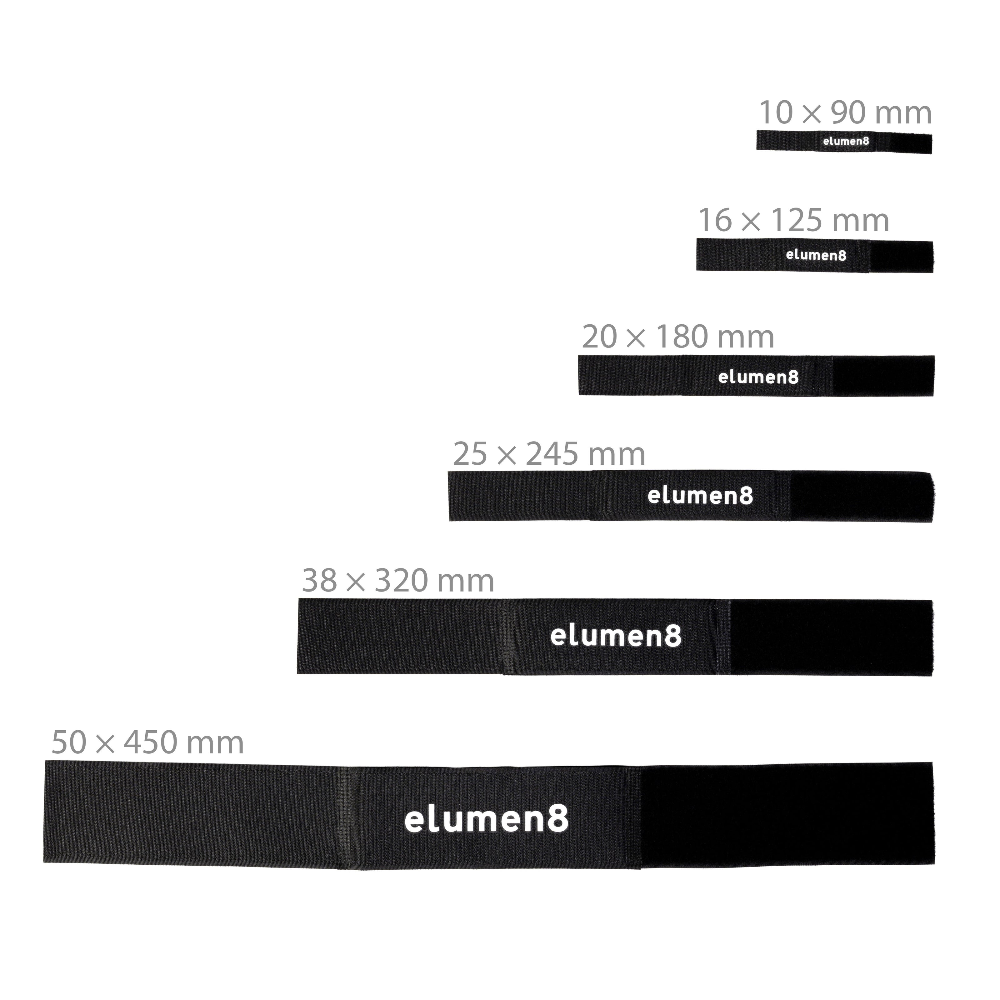 Elumen8 Hook and Loop Cable Strap 50x450mm Elumen8 Pack of 10 - Alternate View 1
