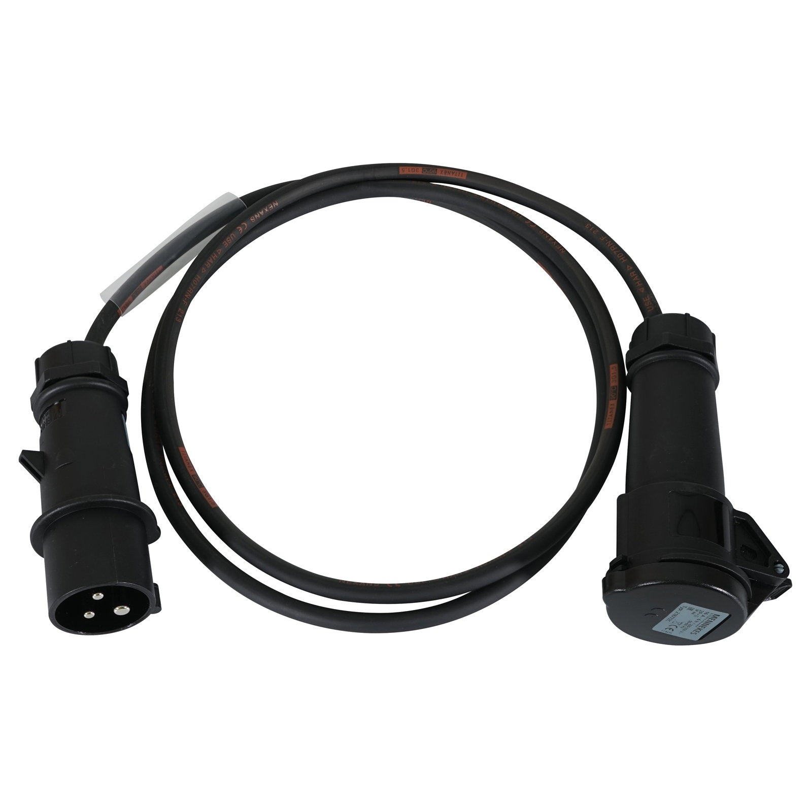 Elumen8 1m 1.5mm 16A Male – 16A Female Cable Mennekes - Main View