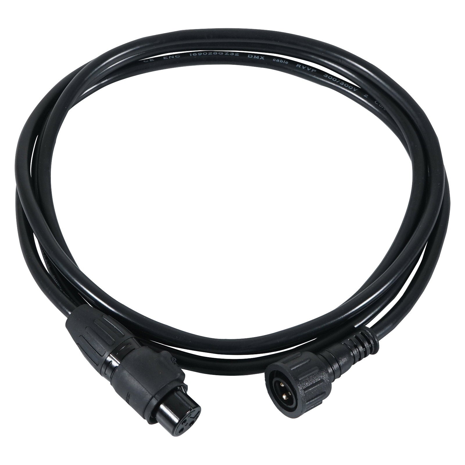 LEDJ 10m Hydralock DMX Male - Seetronic IP XLR 3-Pin Female Cable - Alternate View 1
