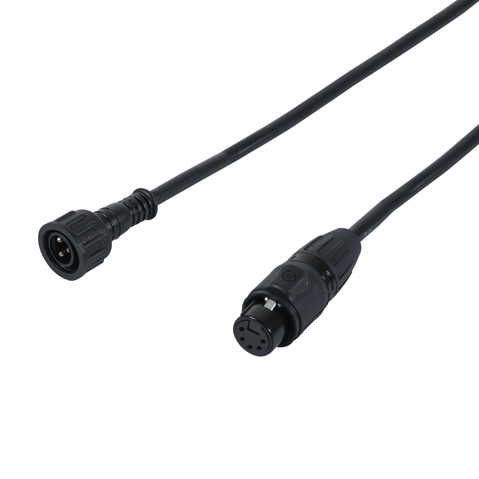 LEDJ 0.5m Hydralock DMX Male – Seetronic IP XLR 5-Pin Female Cable - Main View