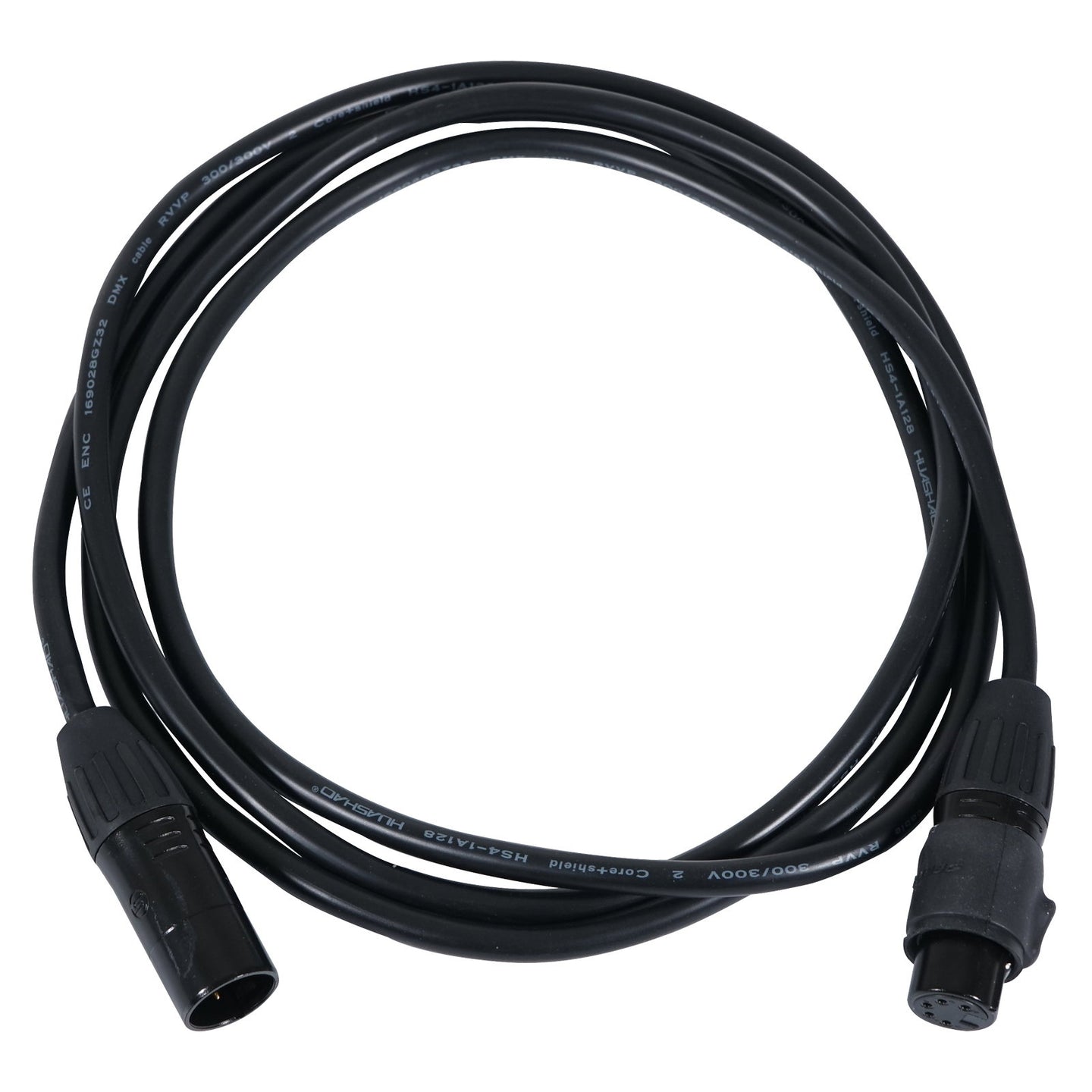 LEDJ 1.5m Seetronic IP 5-Pin Male XLR – 5-Pin Female XLR DMX Cable - Main View