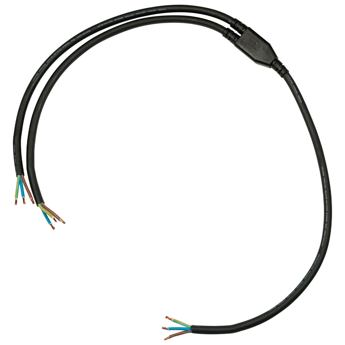 Elumen8 Moulded Y Split 2 Way 0.5m Tails – 2.5mm Bare Ends - Main View