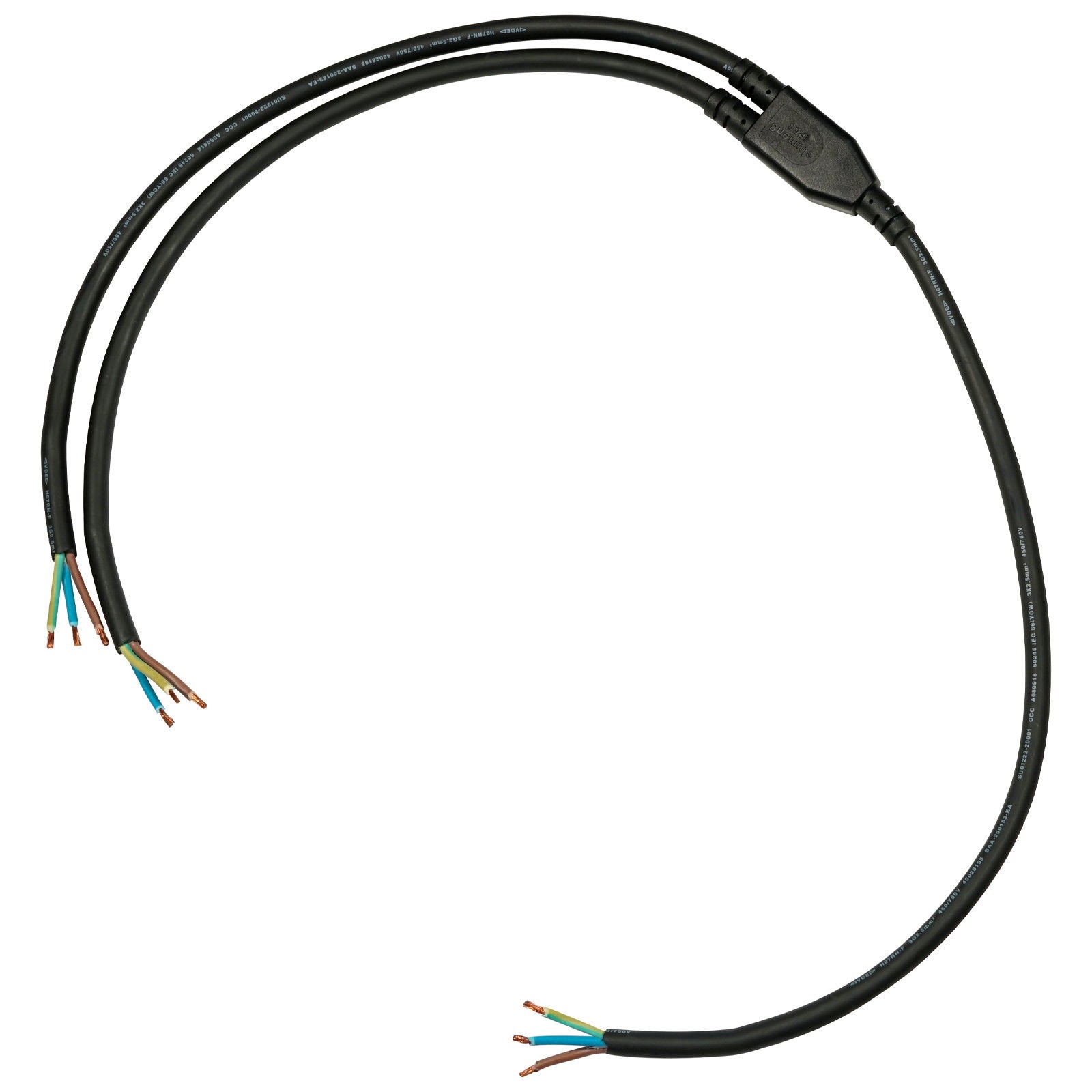 Elumen8 Moulded Y Split 2 Way 0.5m Tails – 2.5mm Bare Ends - Main View