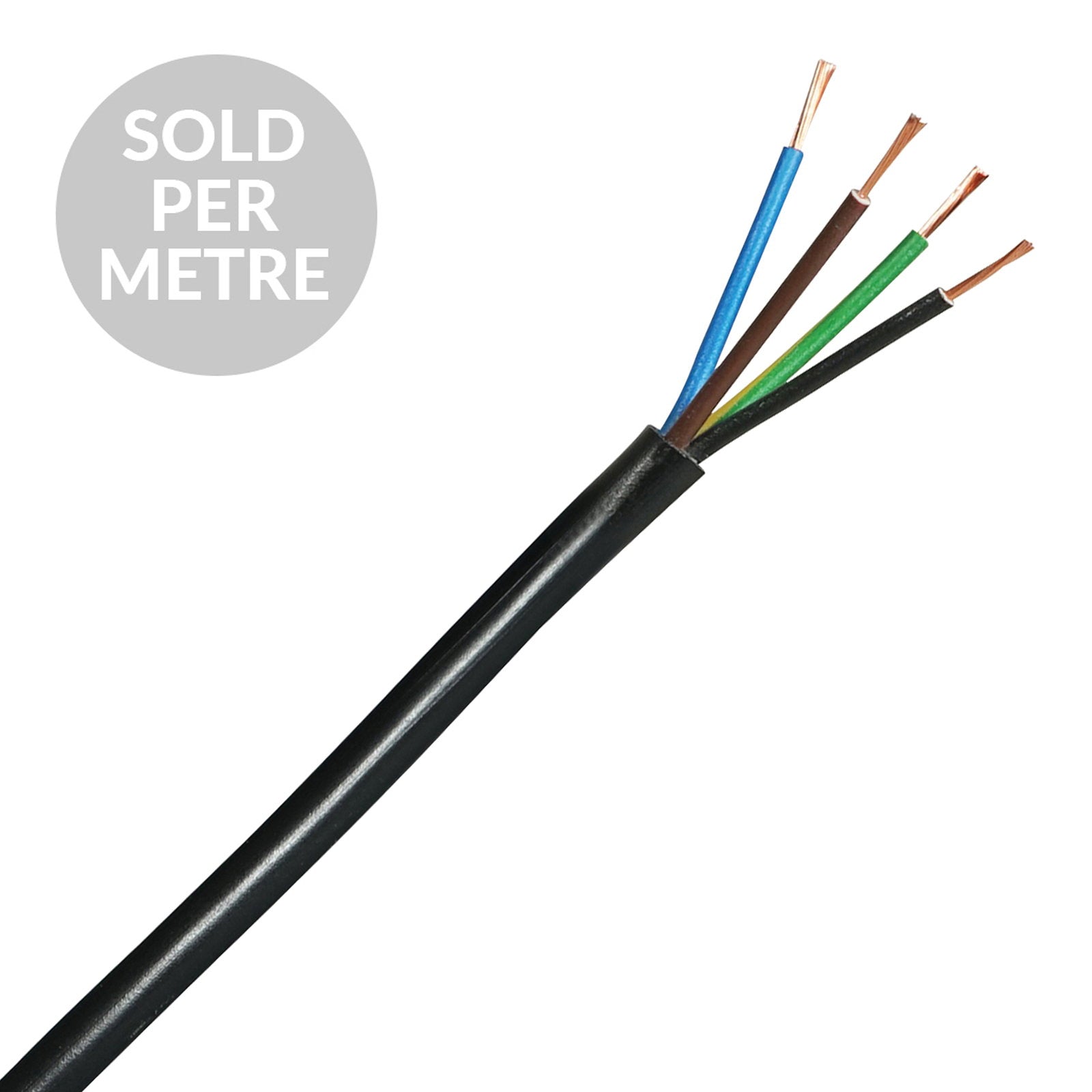 Elumen8 H05VV-F 3184Y 0.75mm 4 Core Cable - Cut Length - Alternate View 1