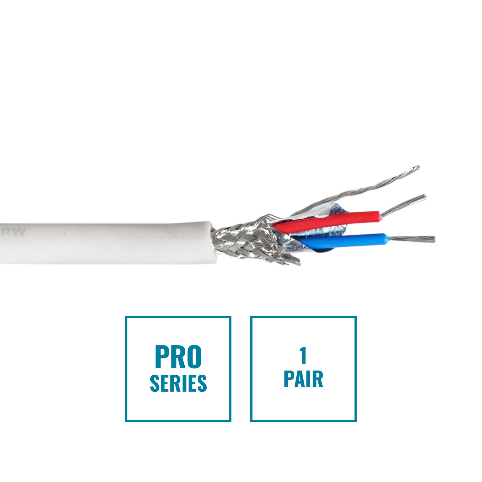 Elumen8 PRO Screened 1 Pair DMX Cable DMX1PRW 100m Drum White - Main View