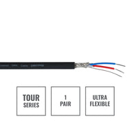 Elumen8 TOUR Screened 1 Pair DMX Cable DMX1PRB 100m Drum Black - Main View