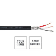 Elumen8 TOUR Screened 2 Core Microphone Cable MIC1PRB 100m Drum Black - Back Panel and Connections