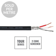 Elumen8 TOUR Screened 2 Core Microphone Cable MIC1PRB Cut Length Black - Alternate View 1