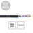 Elumen8 TOUR Starquad 4 Core Microphone Cable SQ1PRB Cut Length Black - Alternate View 1