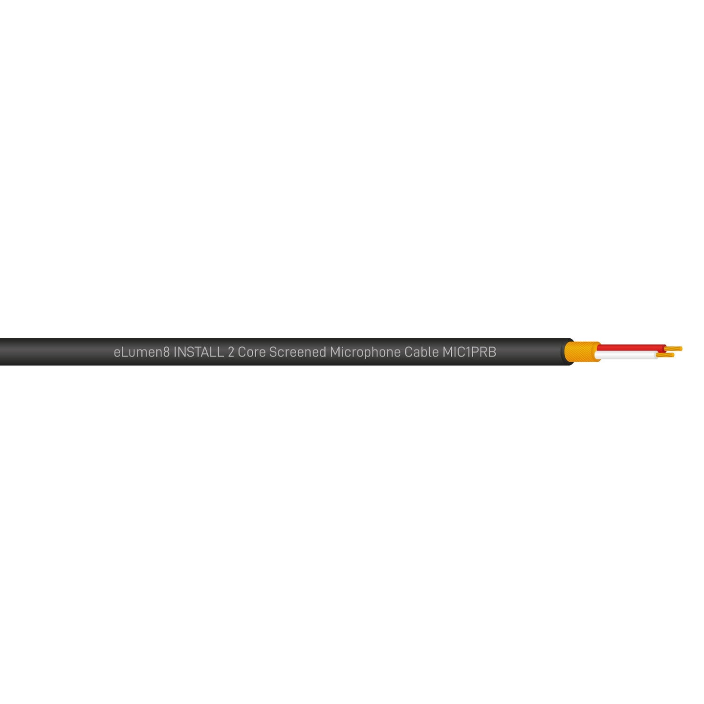 Elumen8 INSTALL Screened 2 Core Microphone Cable MIC1PRB 100m Drum Black - Back Panel and Connections