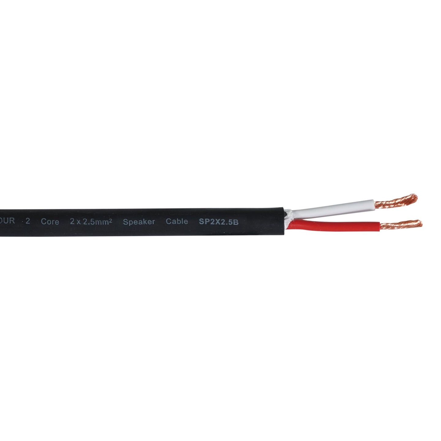 Elumen8 TOUR 2 Core 2 x 2.5mm2 Speaker Cable SP2X2.5B 100m Drum Black - Back Panel and Connections