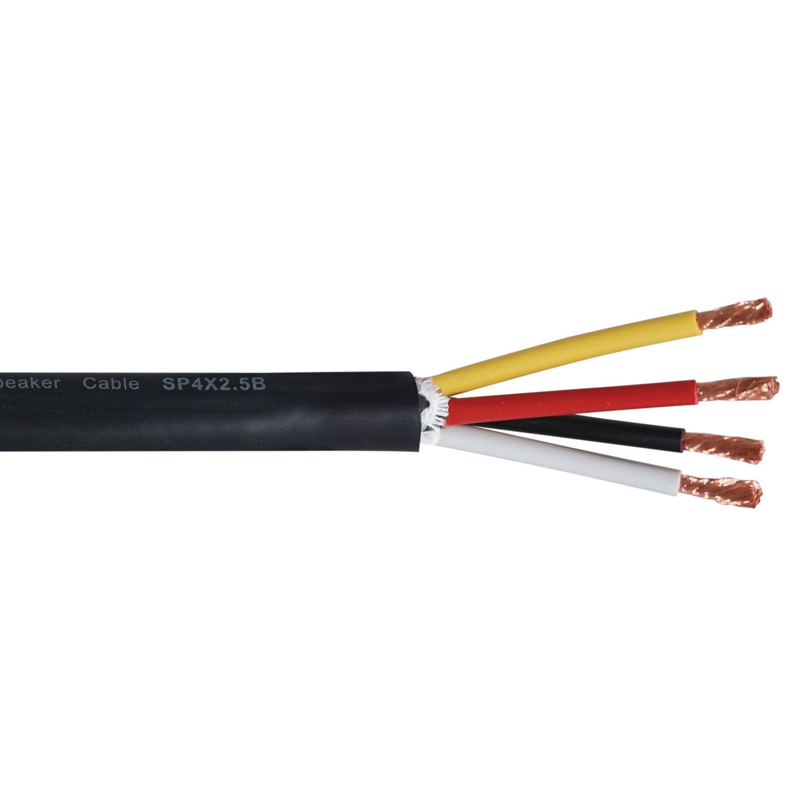 Elumen8 TOUR 4 Core 4 x 2.5mm2 Speaker Cable SP4X2.5B Cut Length Black - Main View