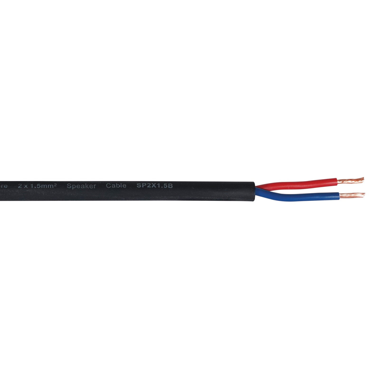 Elumen8 PRO 2 Core 2 x 1.5mm Speaker Cable SP2X1.5B 100m Drum Black - Back Panel and Connections