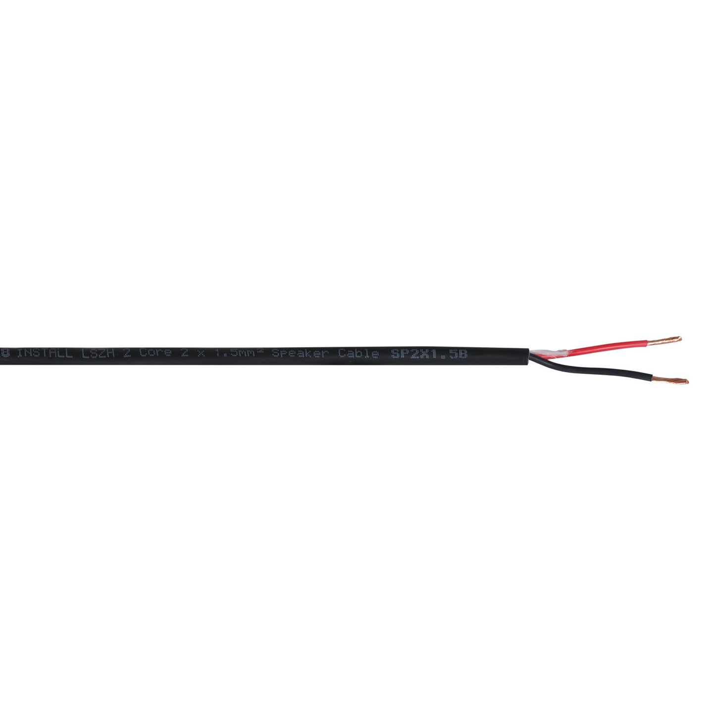 Elumen8 INSTALL LSZH 2 Core 2 x 1.5mm2 Speaker Cable SP2X1.5B 100m Drum Black - Back Panel and Connections