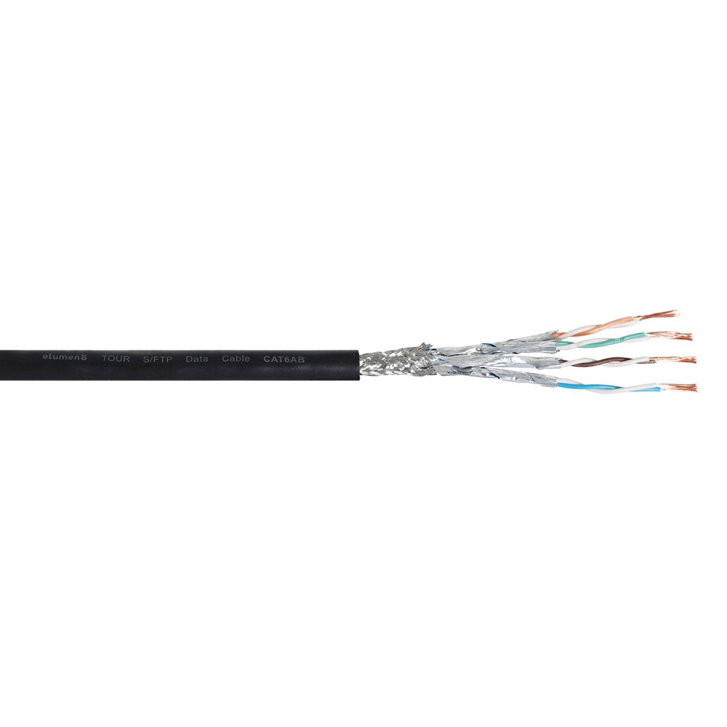 Elumen8 TOUR S/FTP Data Cable CAT6A 100m Drum Black - Main View