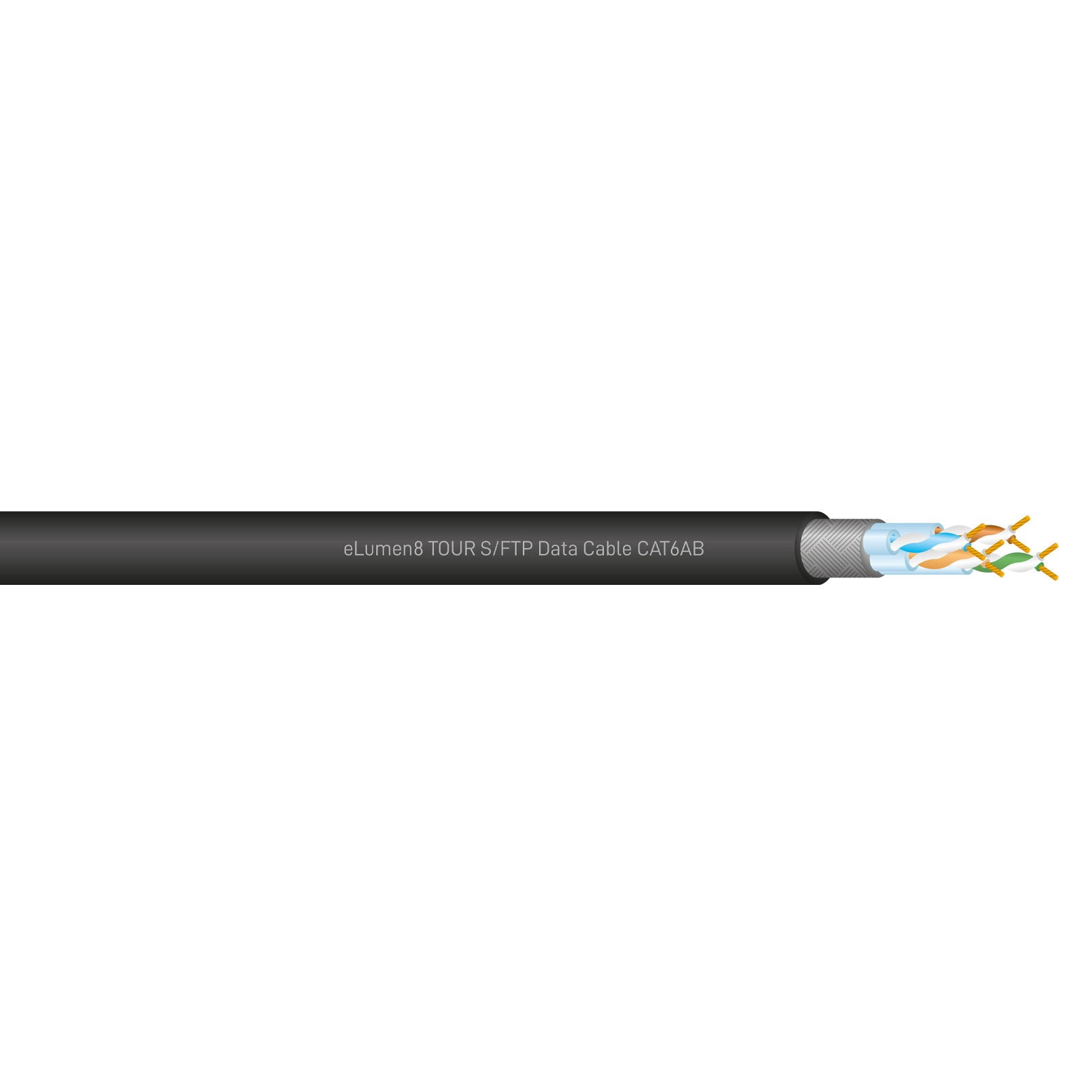 Elumen8 TOUR S/FTP Data Cable CAT6A 300m Drum Black - Alternate View 1
