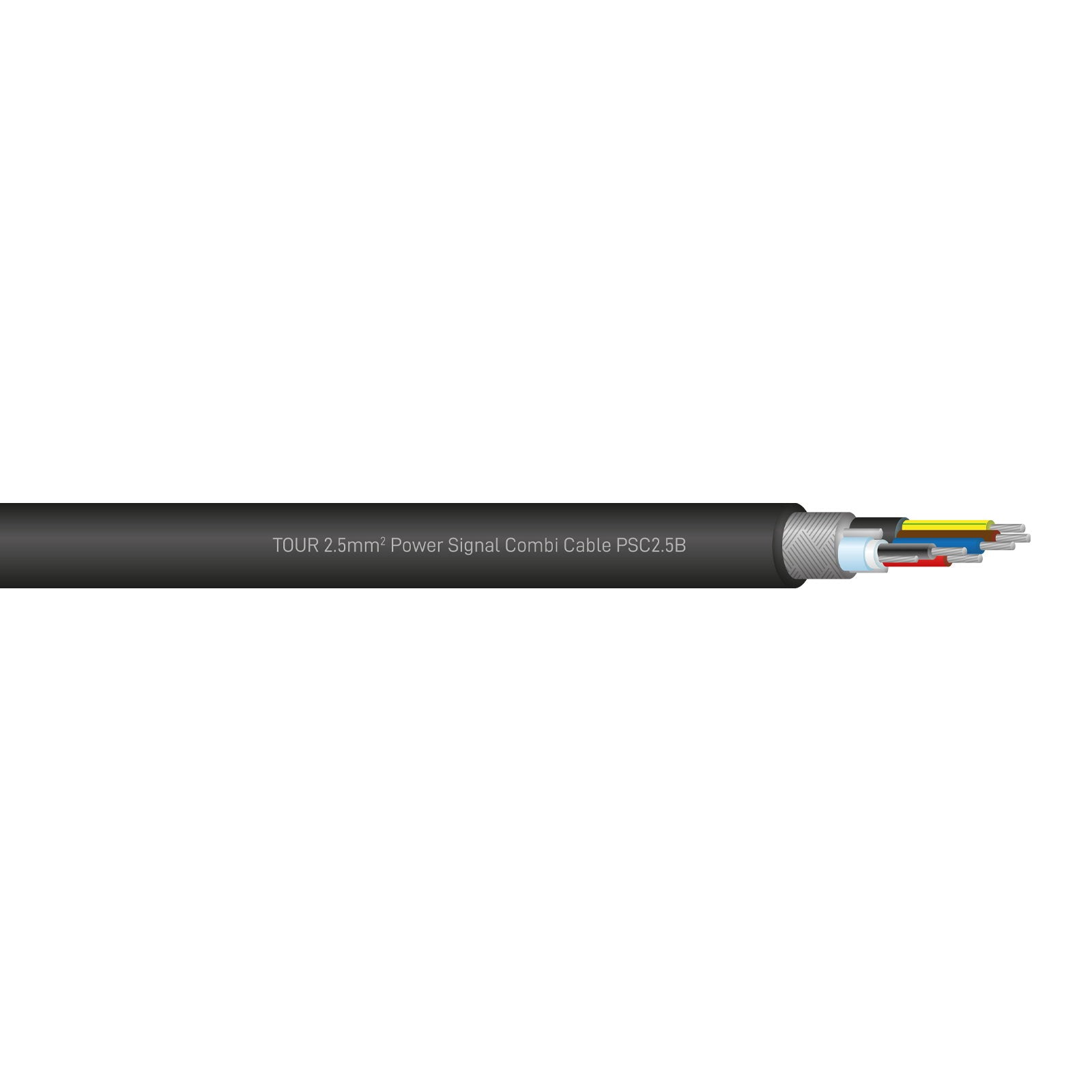 Elumen8 TOUR 2.5mm2 Power Signal Combi Cable PSC2.5B 100m Reel - Back Panel and Connections