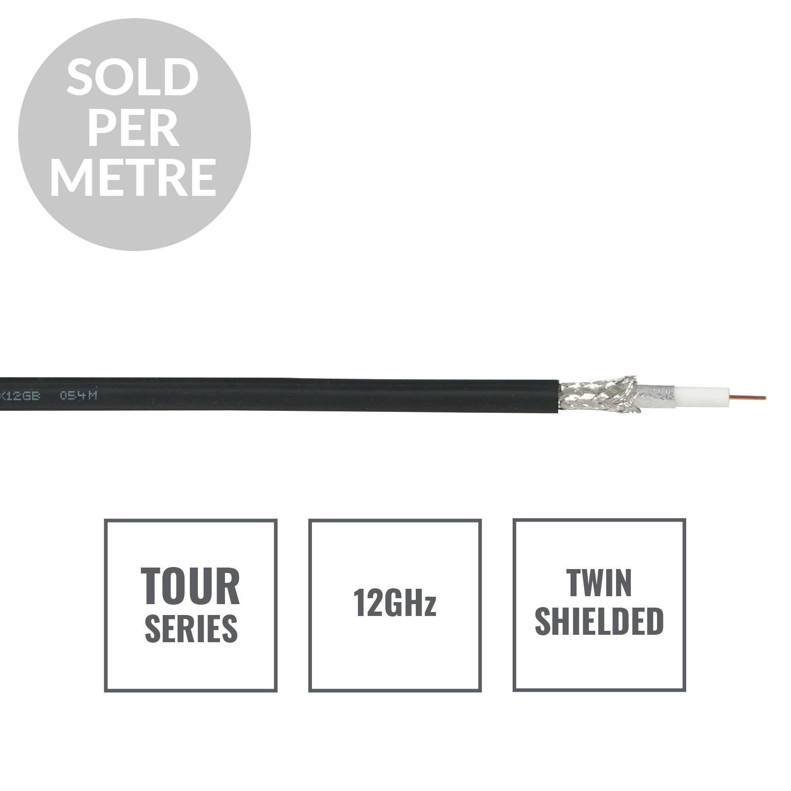 Elumen8 TOUR RG-59 Coax Cable CX12GB Cut Length - Back Panel and Connections