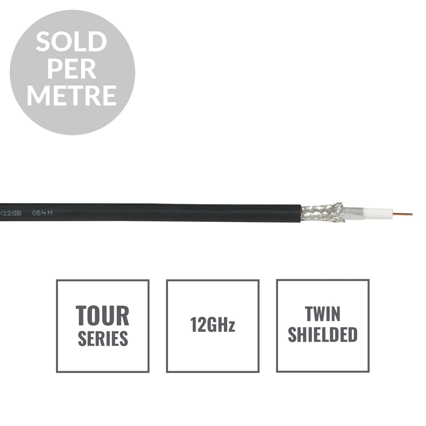 Elumen8 TOUR RG-59 Coax Cable CX12GB Cut Length - Back Panel and Connections