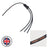 Elumen8 Moulded Y Split 3 Way 0.5m Tails - 2.5mm Bare Ends - Back Panel and Connections
