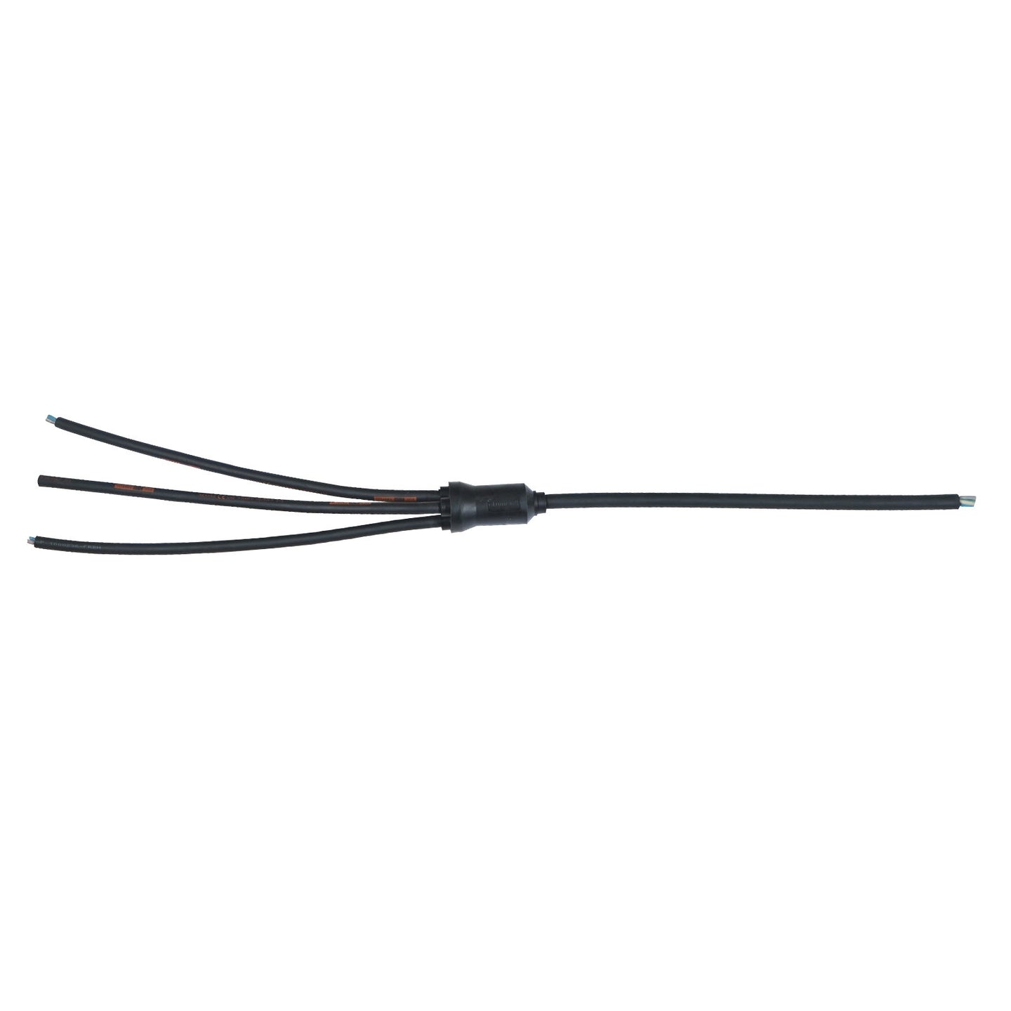 Elumen8 Moulded 3Ph Y Split 0.5m Tails - 6mm 5C to 3 x 3C Bare Ends - Back Panel and Connections