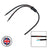 Elumen8 Moulded Y Split 2 Way 1.5m Tails - 6mm 3C Bare Ends - Back Panel and Connections