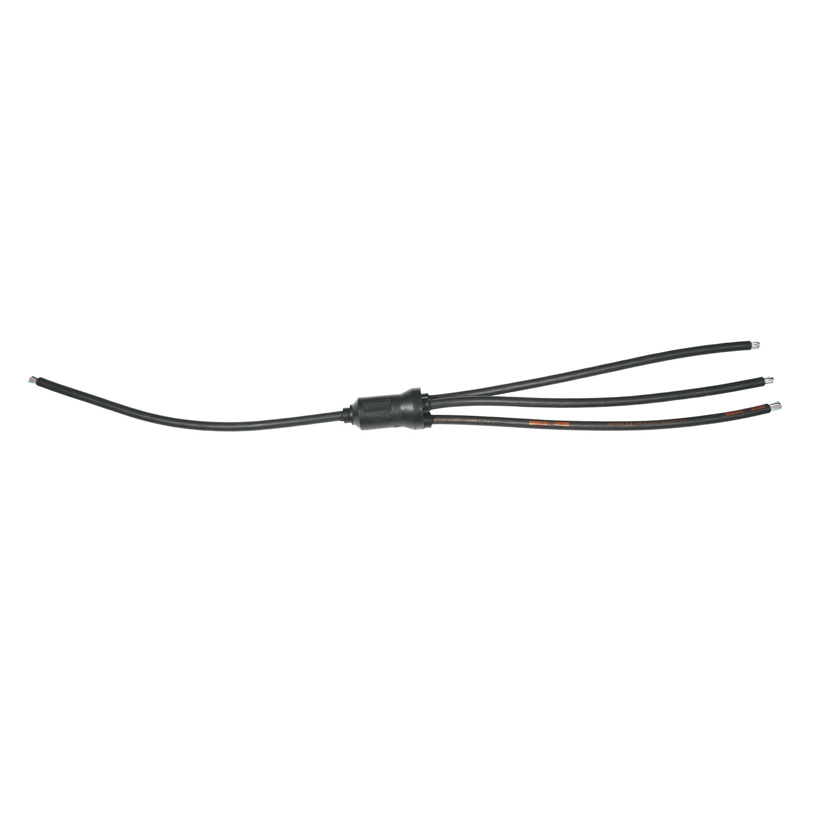 Elumen8 Moulded 3Ph Y Split 0.5m Tails - 2.5mm 5C to 3 x 5C Bare Ends - Main View