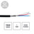 Elumen8 TOUR Screened 1 Pair DMX Cable DMX1PRB-TPU Cut Length - Back Panel and Connections