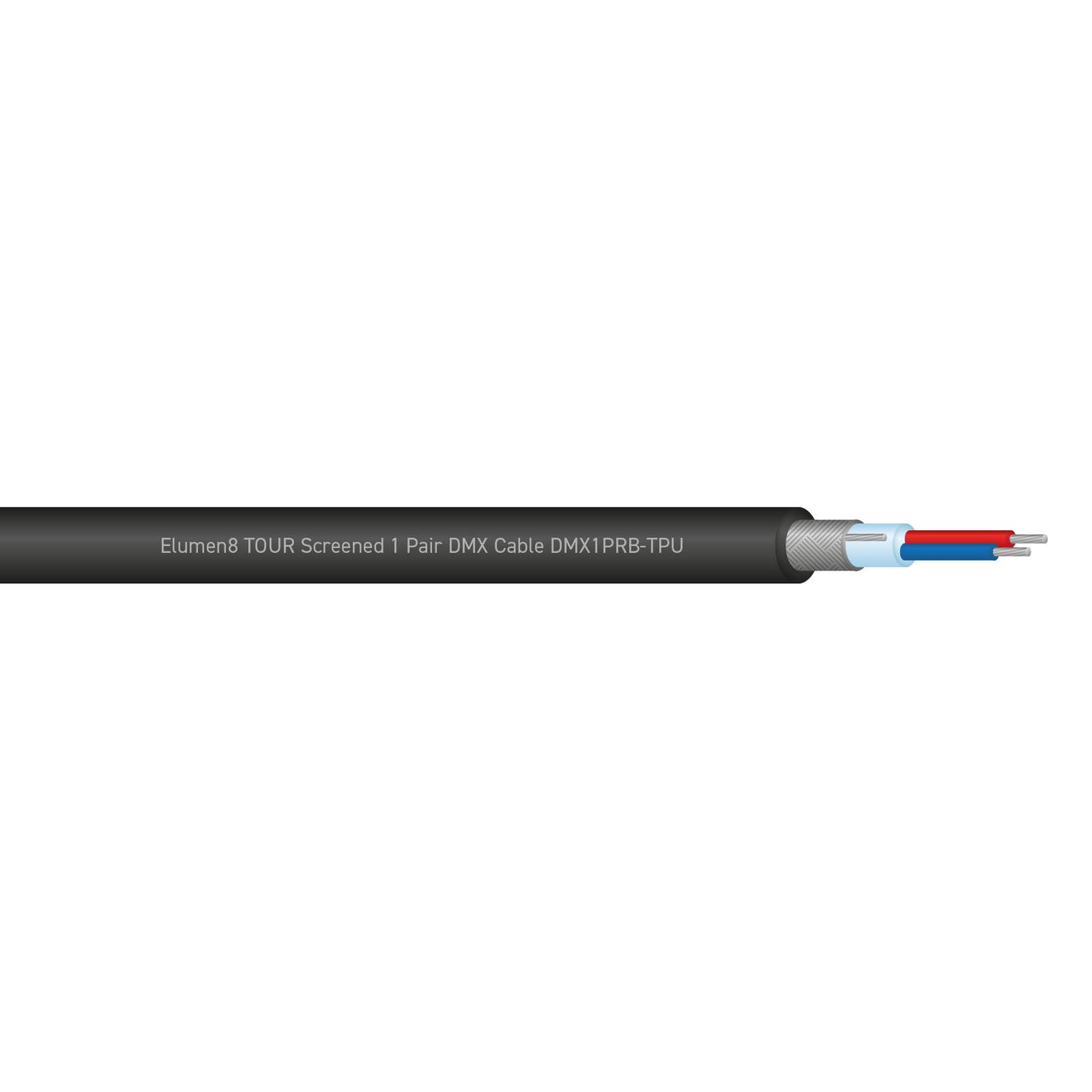 Elumen8 TOUR Screened 1 Pair DMX Cable DMX1PRB-TPU Cut Length - Main View