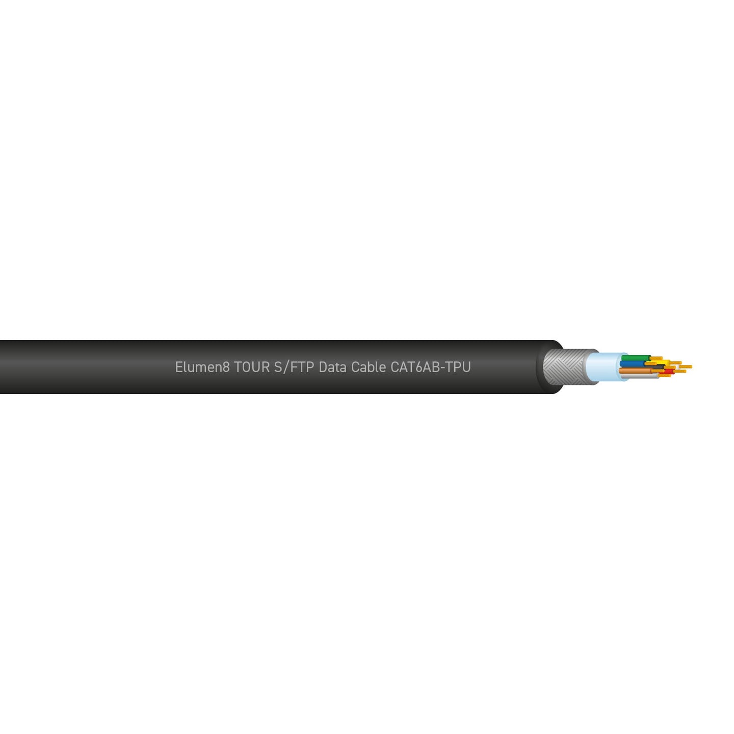 Elumen8 TOUR S/FTP Data Cable CAT6AB-TPU 100m - Back Panel and Connections