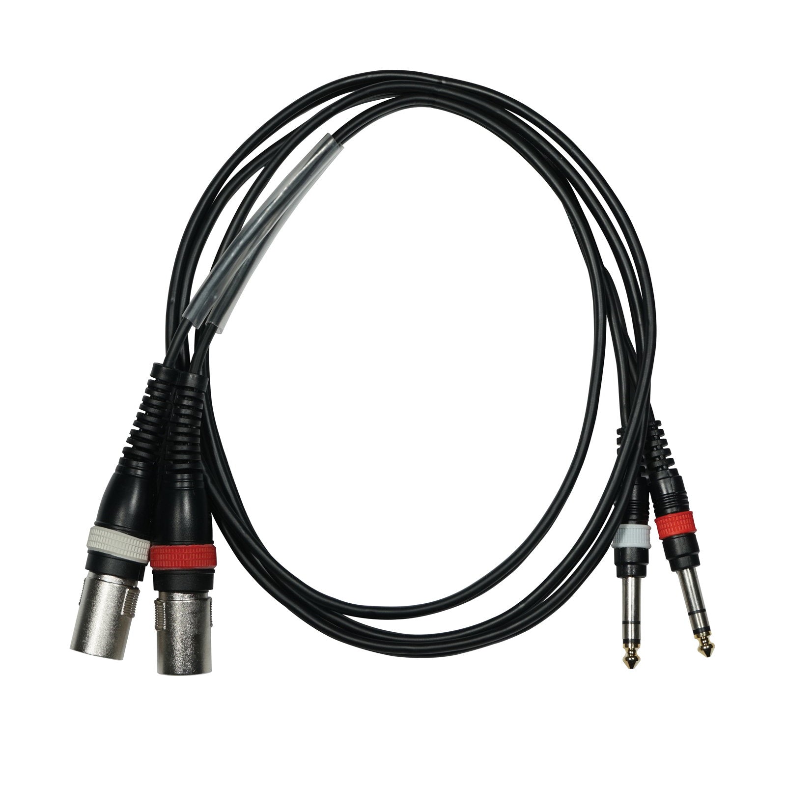 W Audio 2m 2 x XLR Male – 2 x 6.35mm Stereo Jack Cable - Alternate View 1