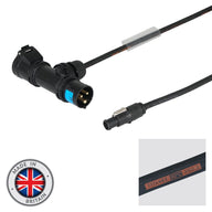 Elumen8 1.5m PCE 16A Black T-Connect to powerCON TRUE1 TOP Cable - Alternate View 1