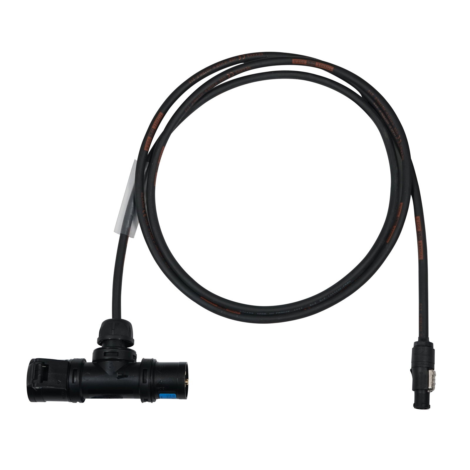 Elumen8 10m PCE 16A Black T-Connect to powerCON TRUE1 TOP Cable - Main View