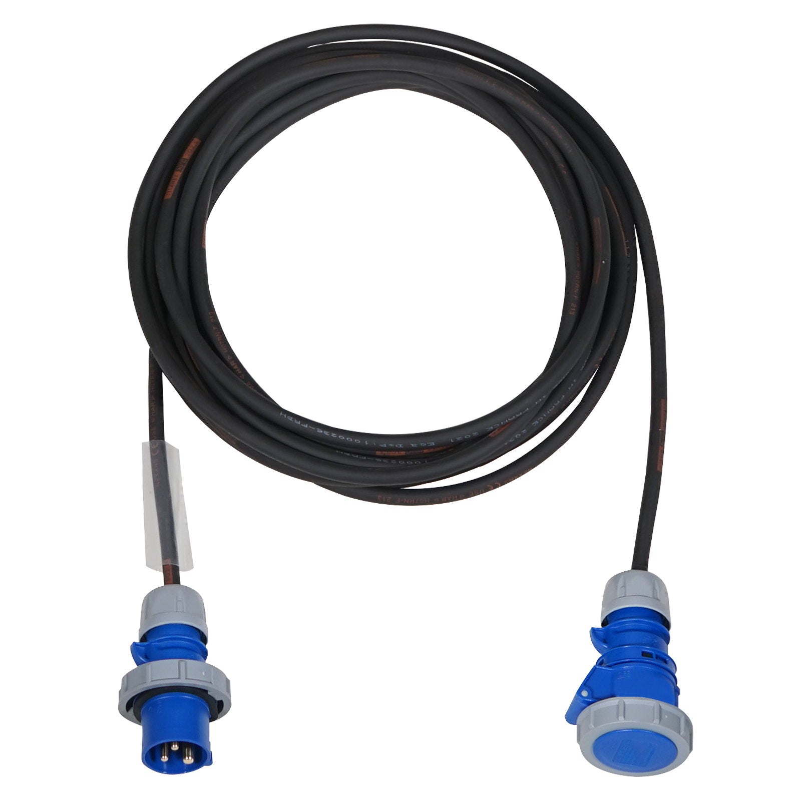 Elumen8 25m 2.5mm IP67 Blue 16A Male - 16A Female Cable - Main View