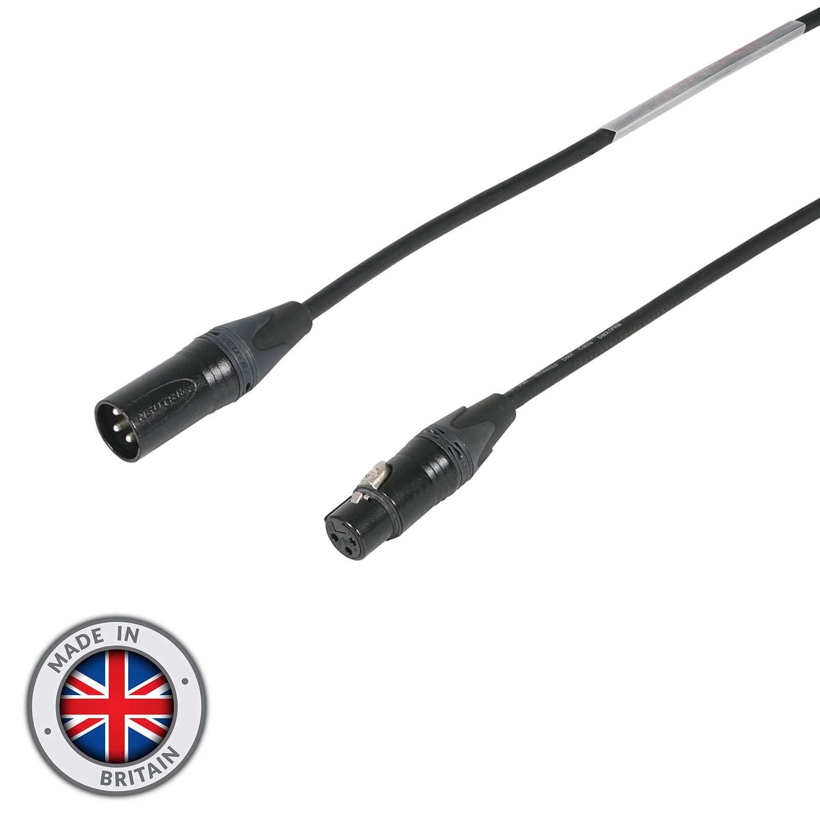 Elumen8 1m 3-Pin Neutrik Male XLR - 3-Pin Female XLR DMX Cable - Alternate View 1