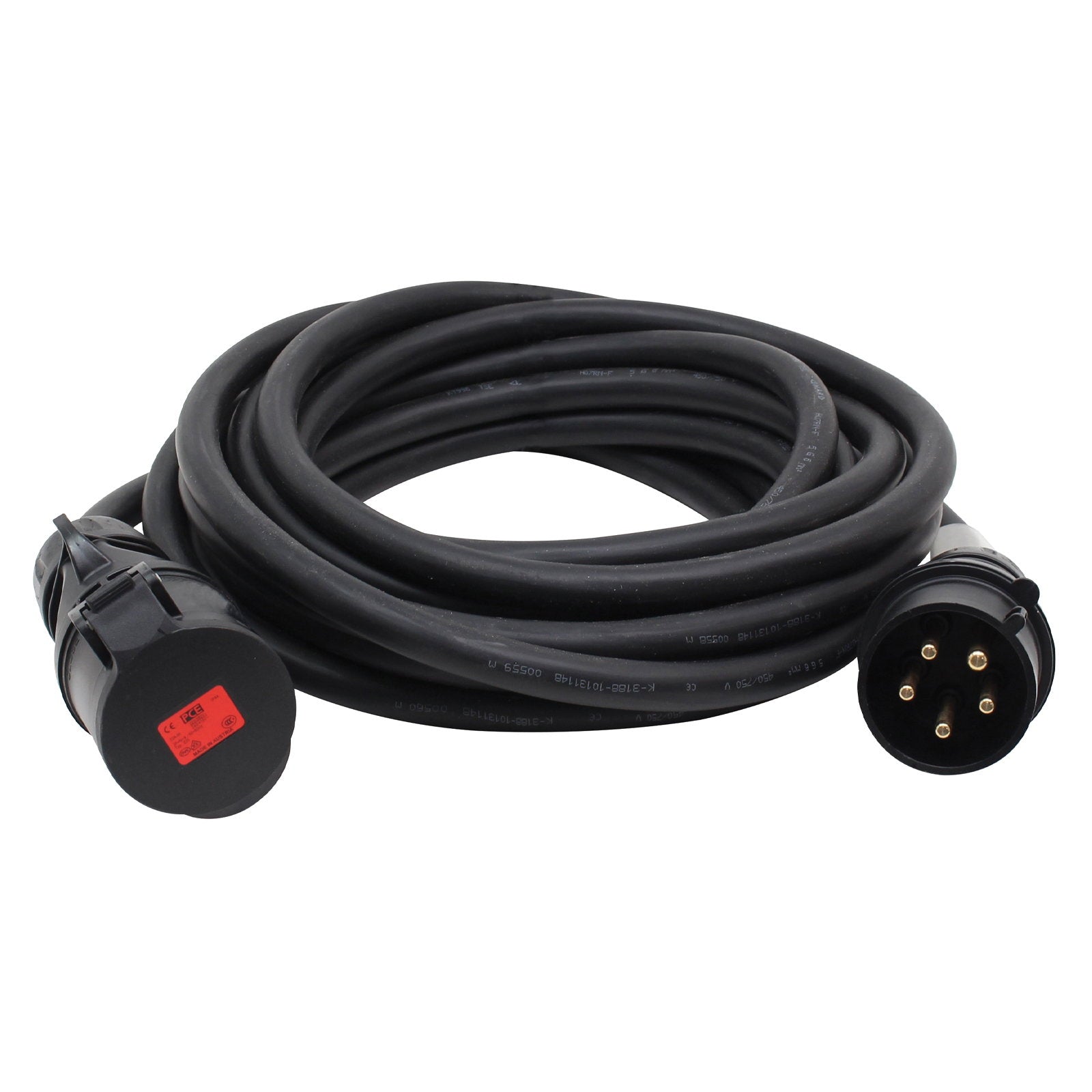Elumen8 100m 32A Male - 32A Female 3PH 6mm 5C Cable - Alternate View 1