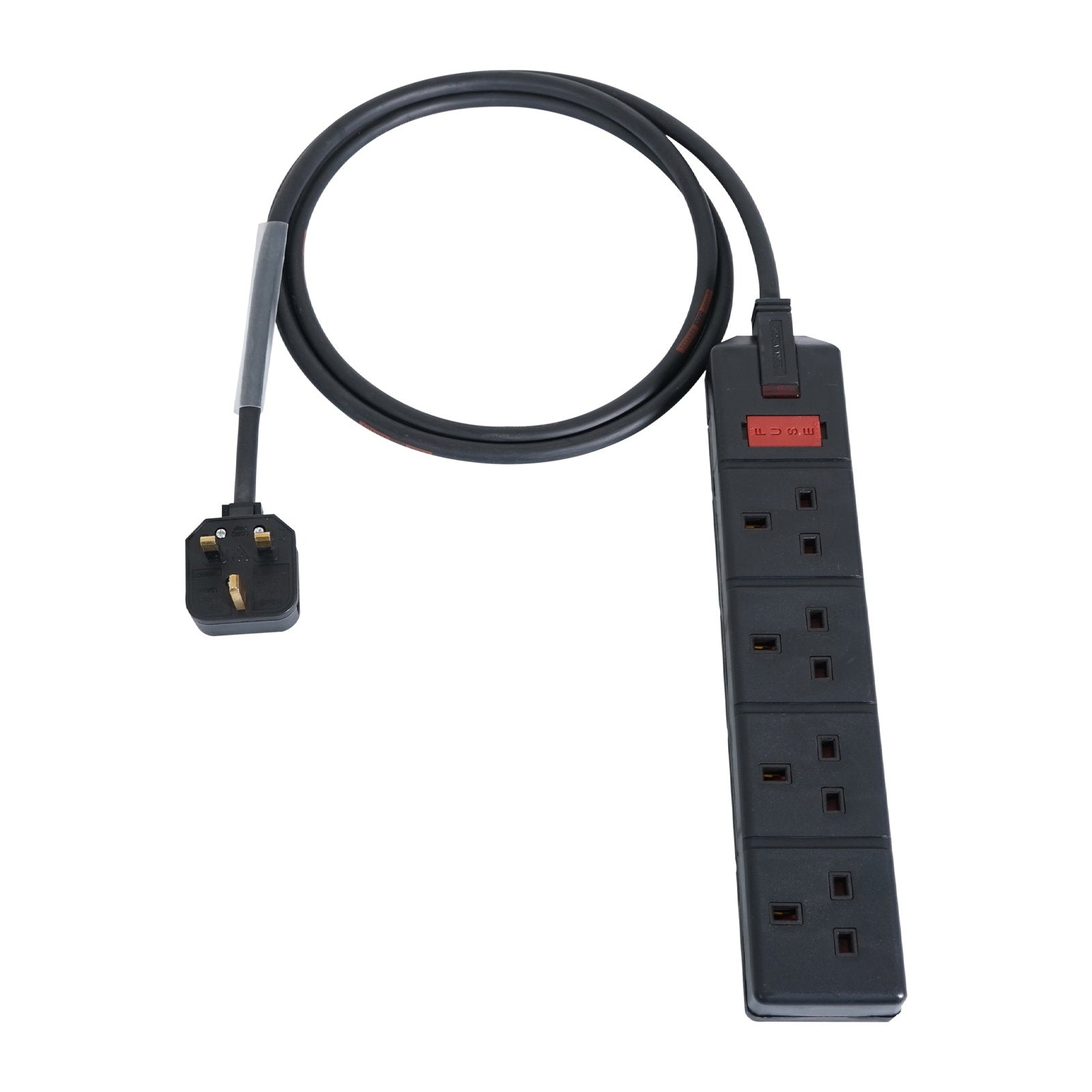 Elumen8 1m 1.5mm 13A Male – 13A 4G Female Extension Cable - Alternate View 1
