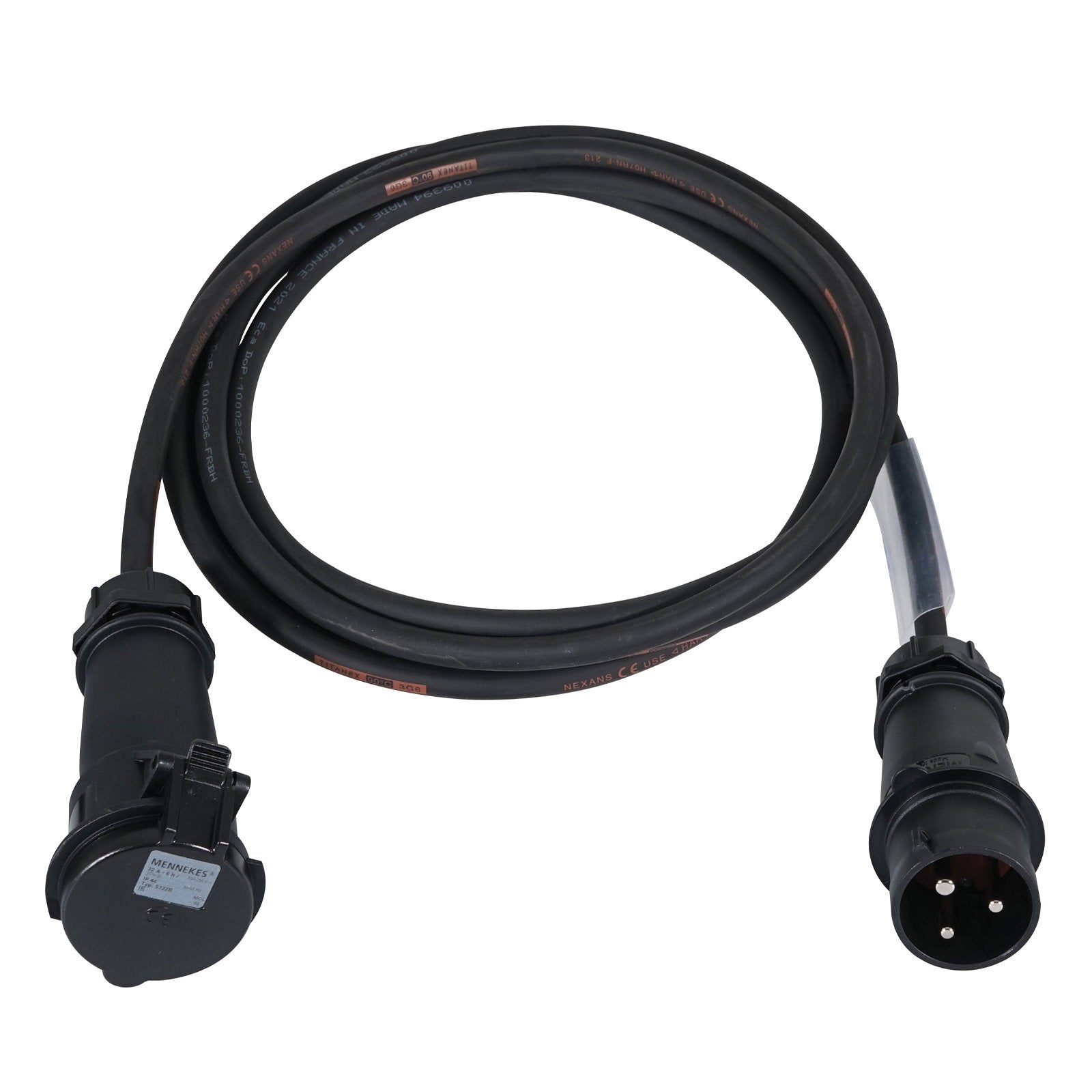 Elumen8 30m 32A Male - 32A Female 1PH 6mm 3C Cable Mennekes - Alternate View 1