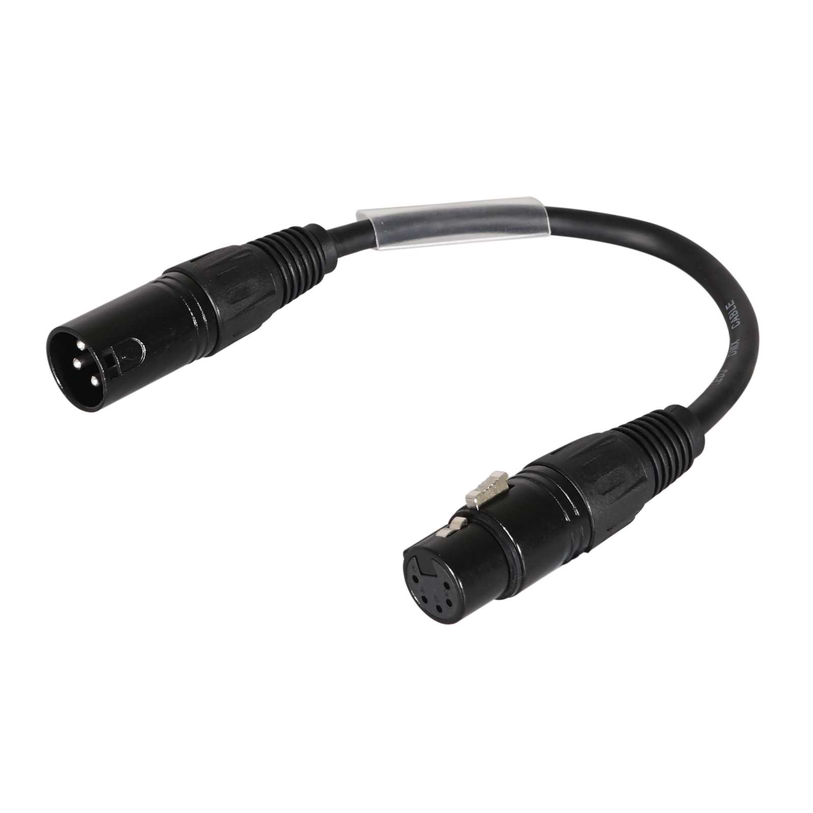 LEDJ DMX Adaptor 3-Pin Male XLR - 5-Pin Female XLR - Main View