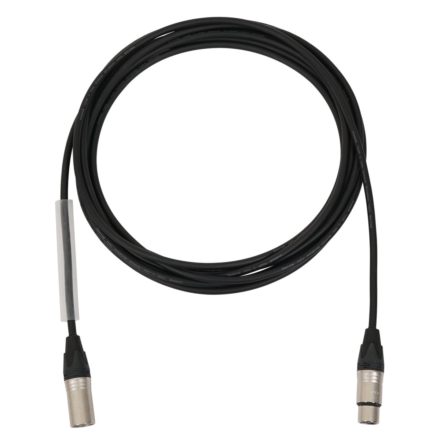 Elumen8 50m Neutrik XLR Male – XLR Female Microphone Cable Silver - Alternate View 1