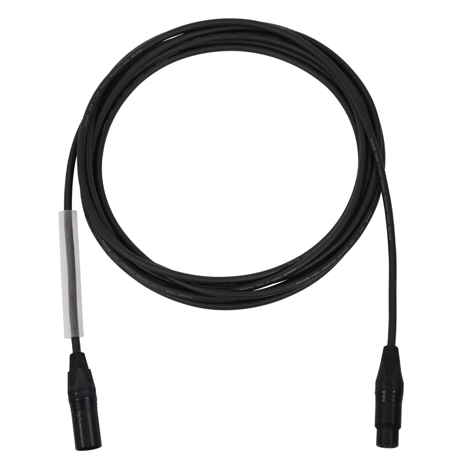 Elumen8 10m Neutrik XLR Male – XLR Female Microphone Cable Black - Alternate View 1