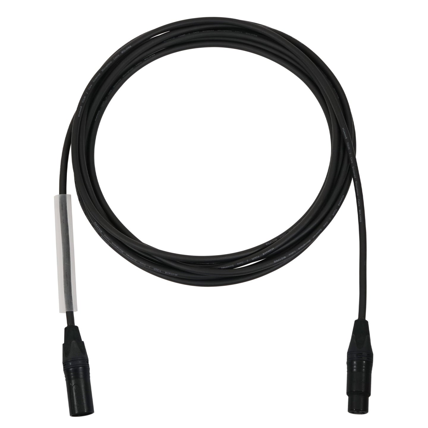 Elumen8 75m Neutrik XLR Male – XLR Female Microphone Cable Black - Alternate View 1