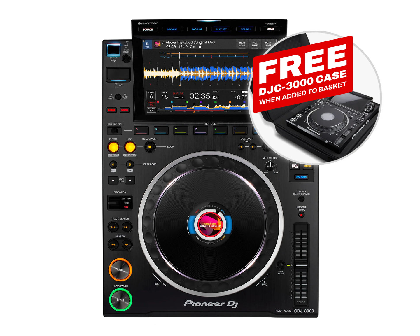 Pioneer DJ CDJ-3000 Pro MPU-Driven DJ Multi Player with 9 Touch Screen - Main
