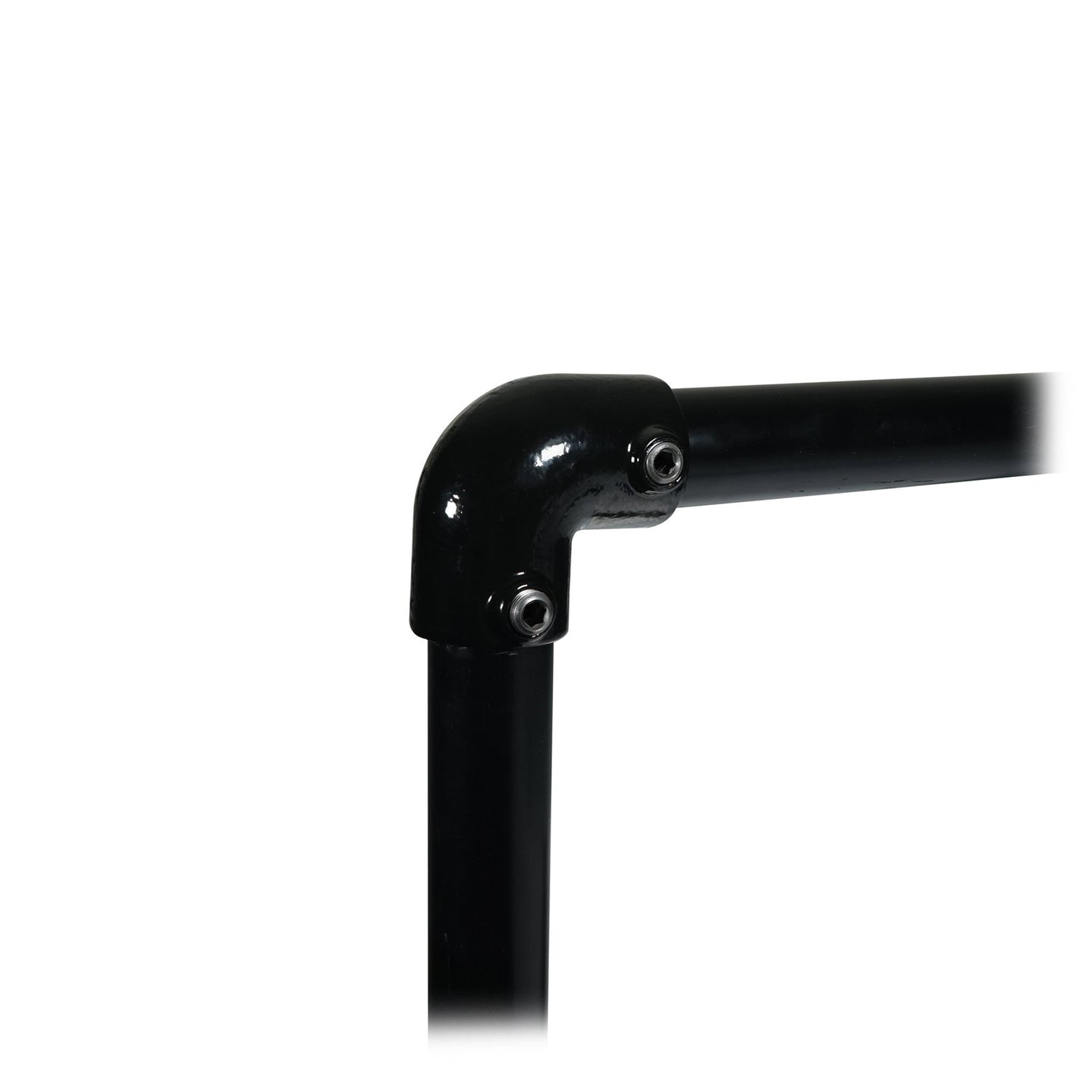 Elumen8 90 Degree Elbow Black Key Clamp - Back Panel and Connections