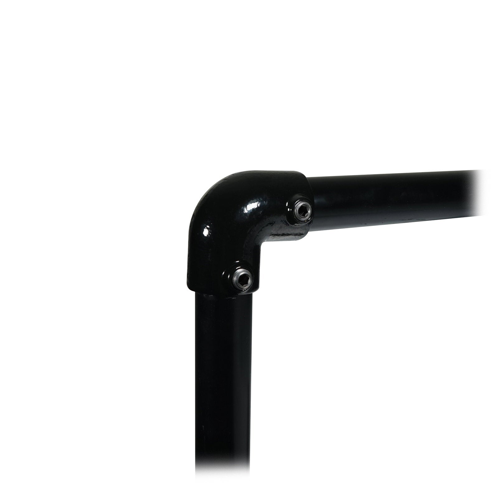 Elumen8 90 Degree Elbow Black Key Clamp - Back Panel and Connections