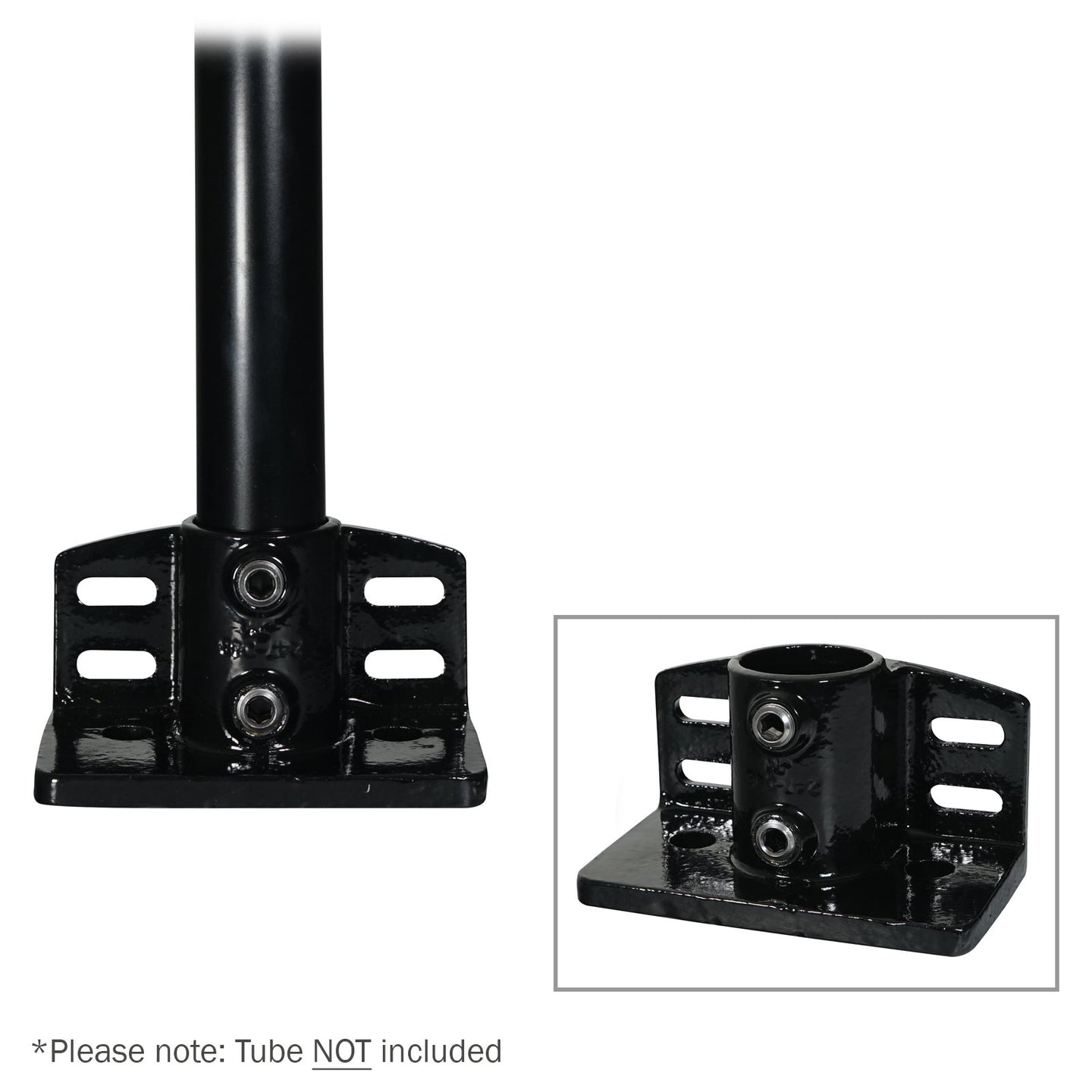 Elumen8 Railing Base Black Key Clamp - Main View