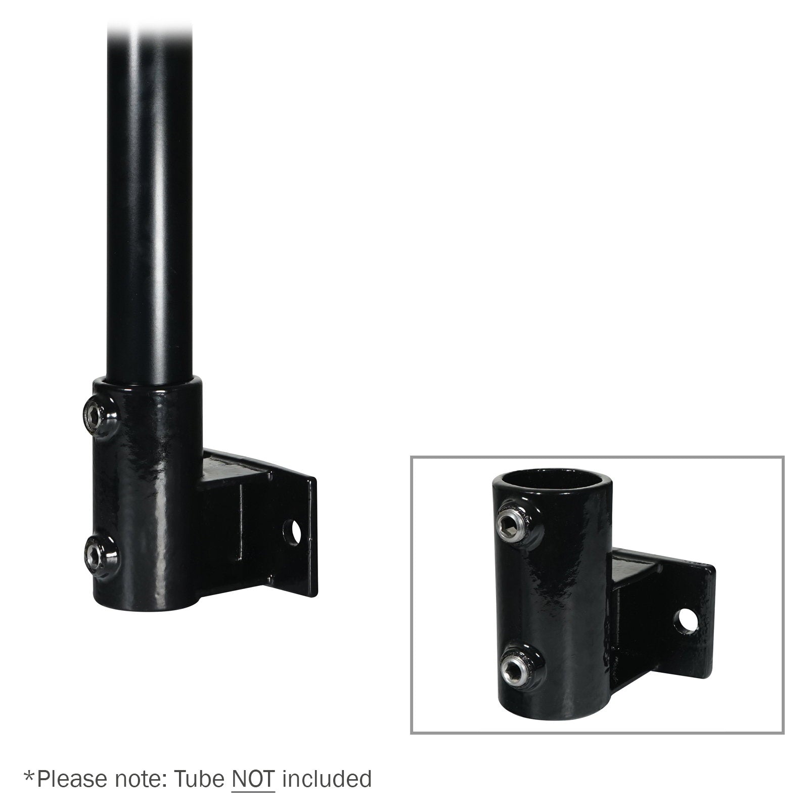 Elumen8 Horizontal Railing Black Base Key Clamp - Main View