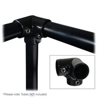 Elumen8 3 Way 90 Degree Elbow Black Key Clamp - Main View