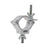 Venutec TC 25S Aluminium 25kg Silver Half Coupler (35-38mm) - Alternate View 1